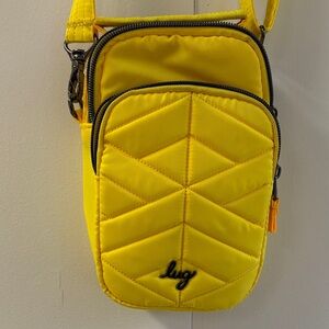 Lug Yellow Quilted Crossbody Bag
